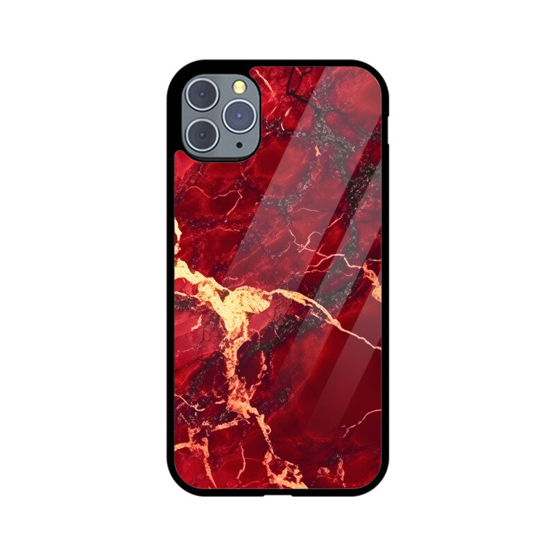 Red Marble - iPhone Case and Cover