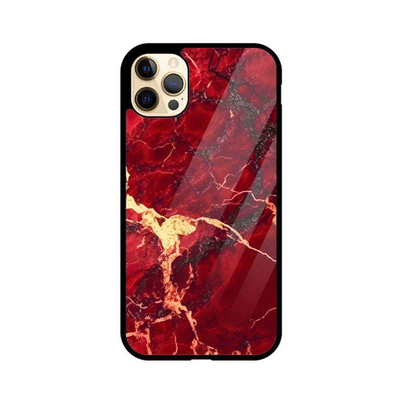 Red Marble - iPhone Case and Cover