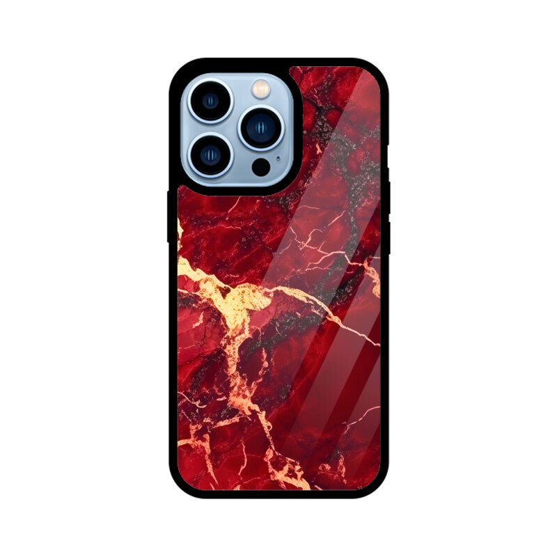 Red Marble - iPhone Case and Cover