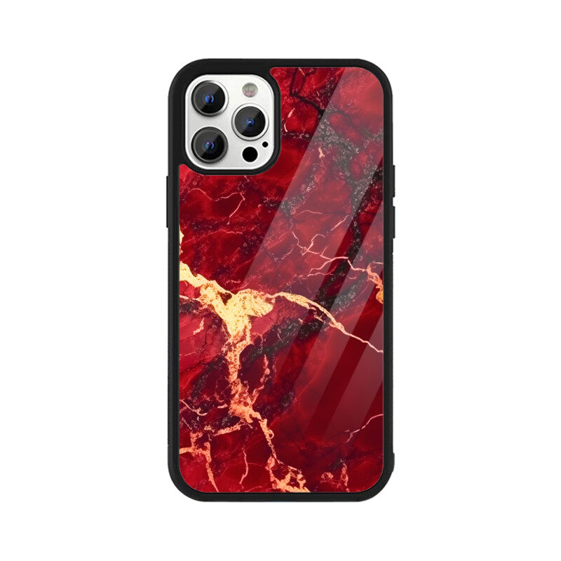 Red Marble - iPhone Case and Cover