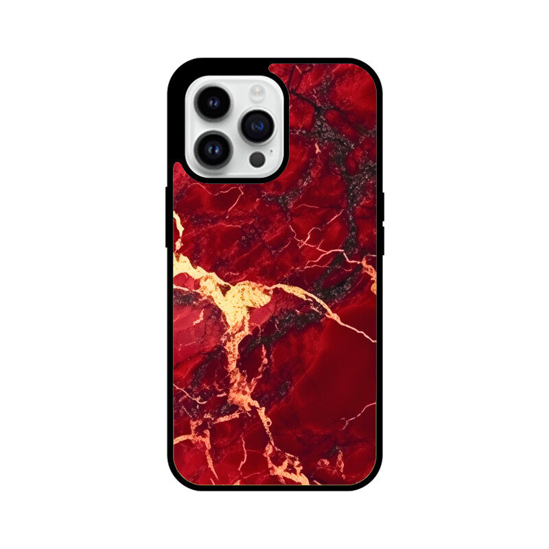 Red Marble - iPhone Case and Cover