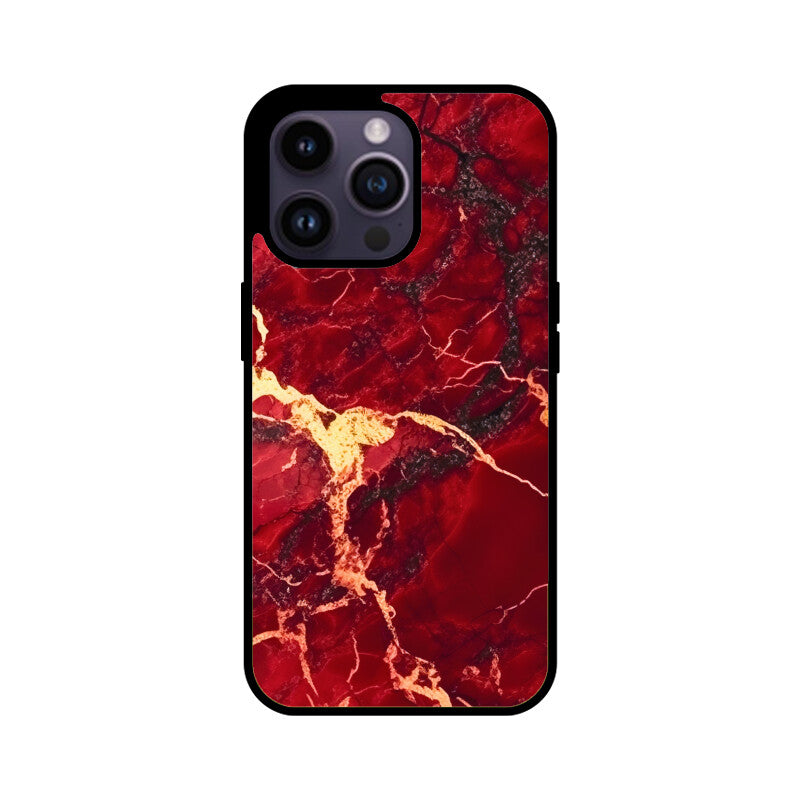 Red Marble - iPhone Case and Cover