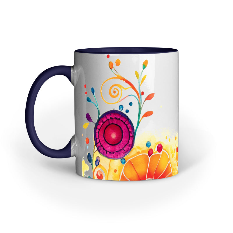 Watercolor Flower - Ceramic Coffee Mug 11 ounce(330ml)