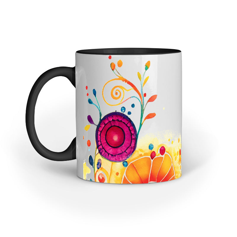 Watercolor Flower - Ceramic Coffee Mug 11 ounce(330ml)