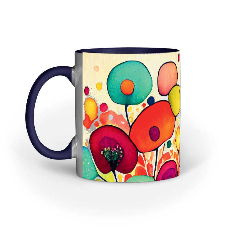 Watercolor Flower - Ceramic Coffee Mug 11 ounce(330ml)