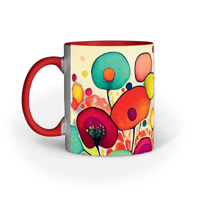 Watercolor Flower - Ceramic Coffee Mug 11 ounce(330ml)
