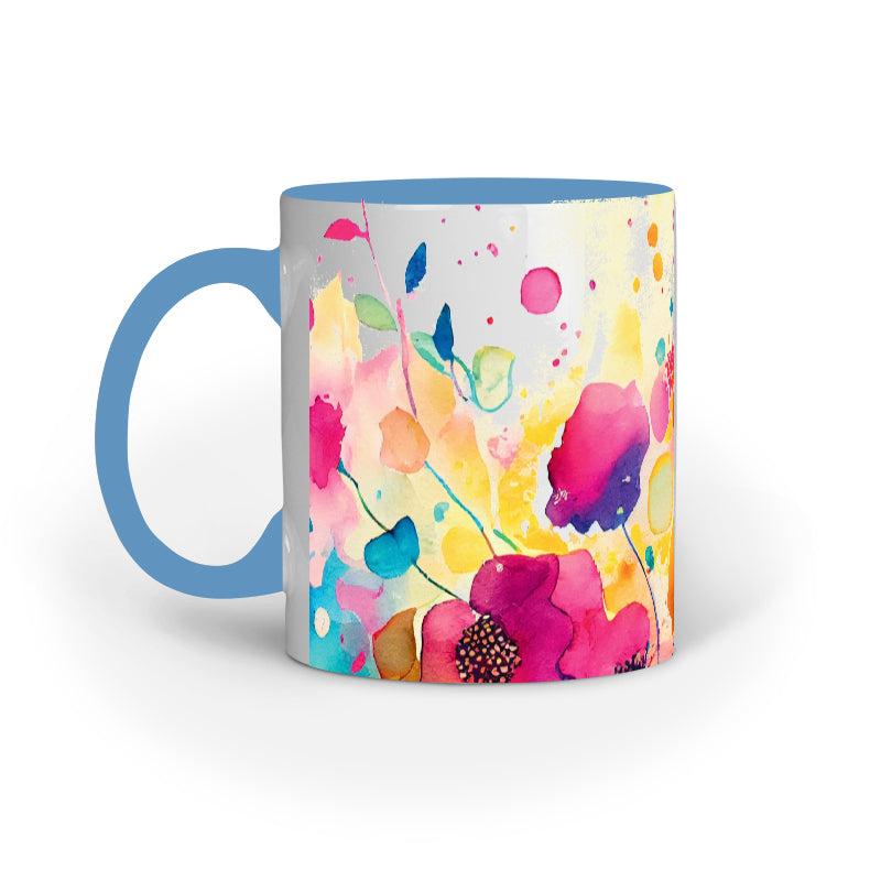 Watercolor Flower - Ceramic Coffee Mug 11 ounce(330ml)