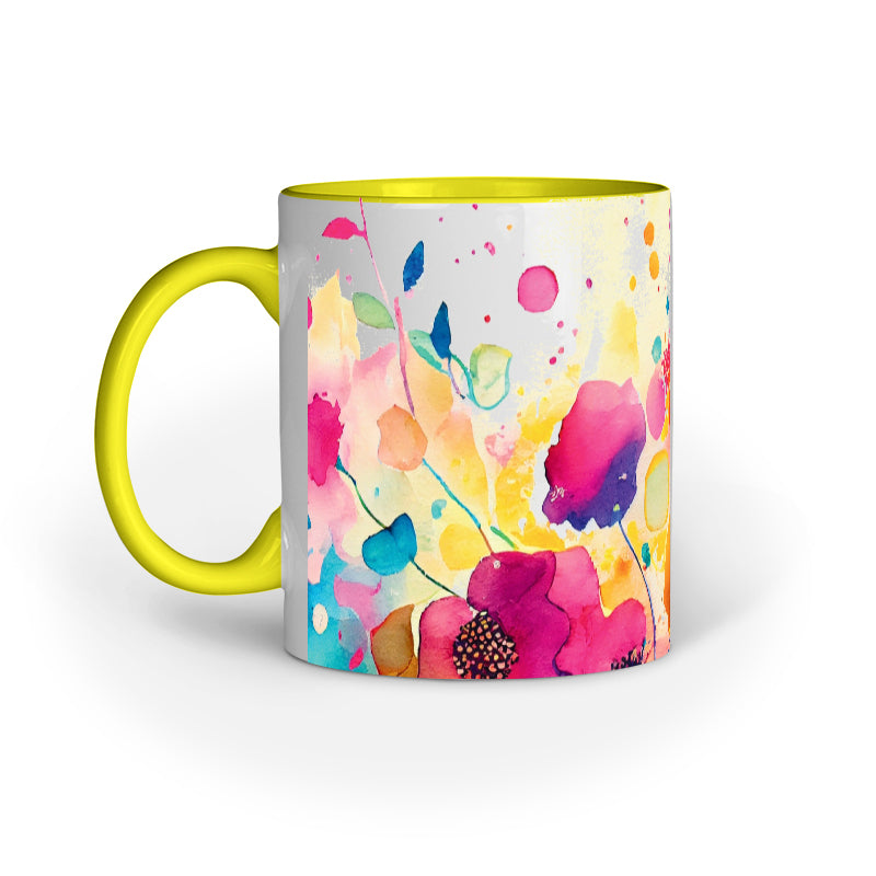 Watercolor Flower - Ceramic Coffee Mug 11 ounce(330ml)