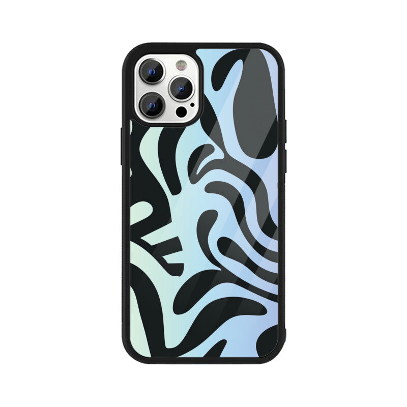 Wavy Ombre Retro - iPhone Case and Cover