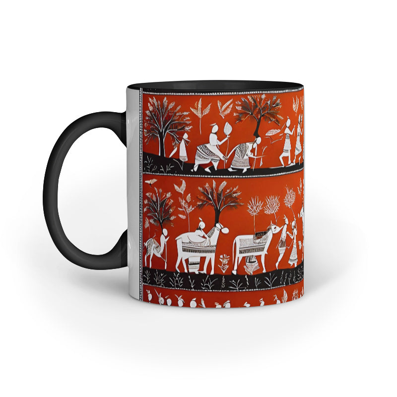 Warli - Ceramic Coffee Mug 11 ounce(330ml)