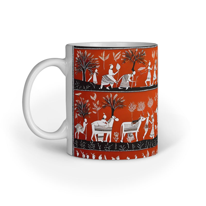 Warli - Ceramic Coffee Mug 11 ounce(330ml)