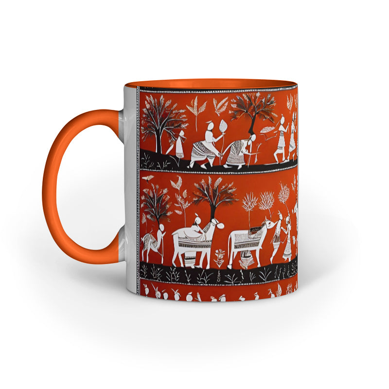 Warli - Ceramic Coffee Mug 11 ounce(330ml)