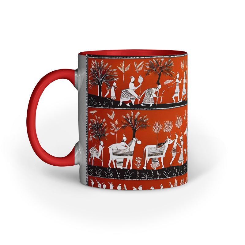 Warli - Ceramic Coffee Mug 11 ounce(330ml)