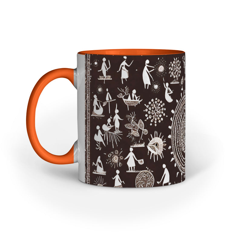 Warli - Ceramic Coffee Mug 11 ounce(330ml)