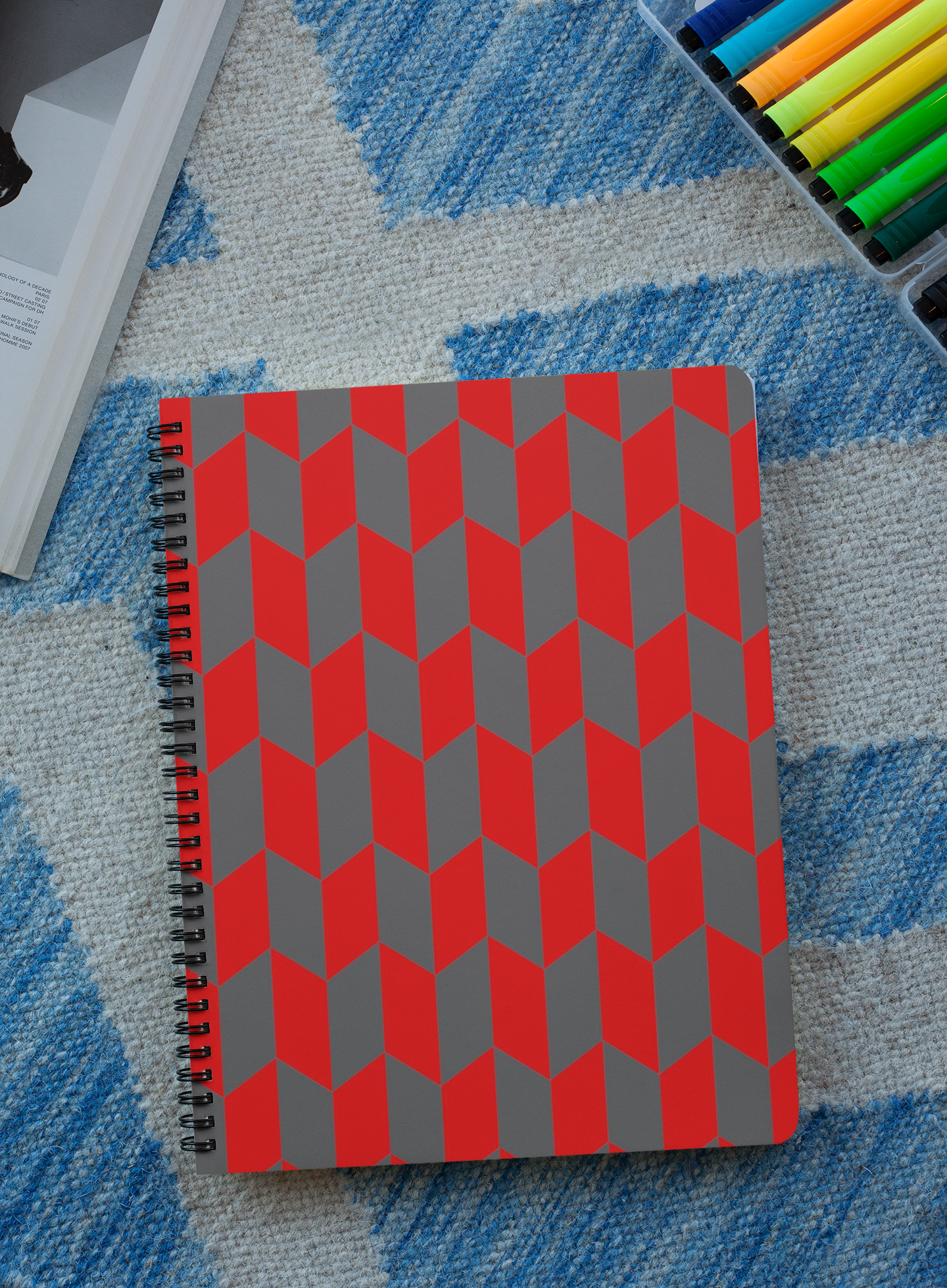 Zig Zag - Spiral Notepad A5 Unruled Notebook 120 Pages