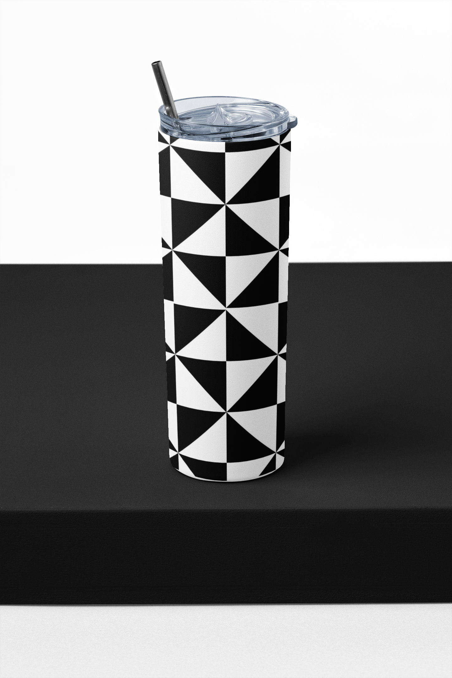 Geometric - Stainless Steel Tumbler Water Bottle 20 OZ(590ml) Coffee Tumbler