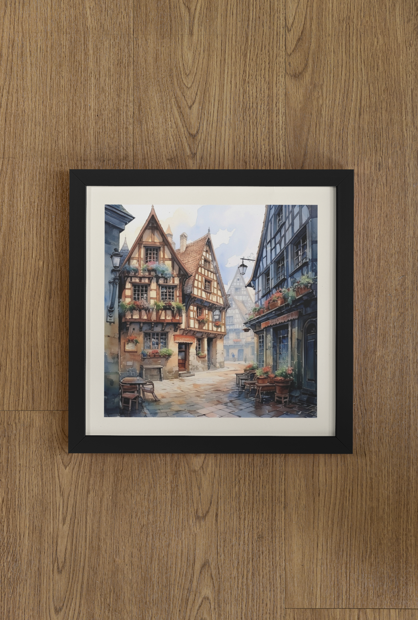 European Clip Art - Wall Art Hanging For Home Decor ( 14 x 14 inches )