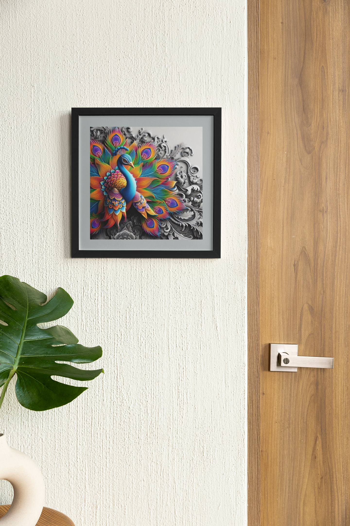 Quilled - Wall Art Hanging For Home Decor ( 14 x 14 inches)