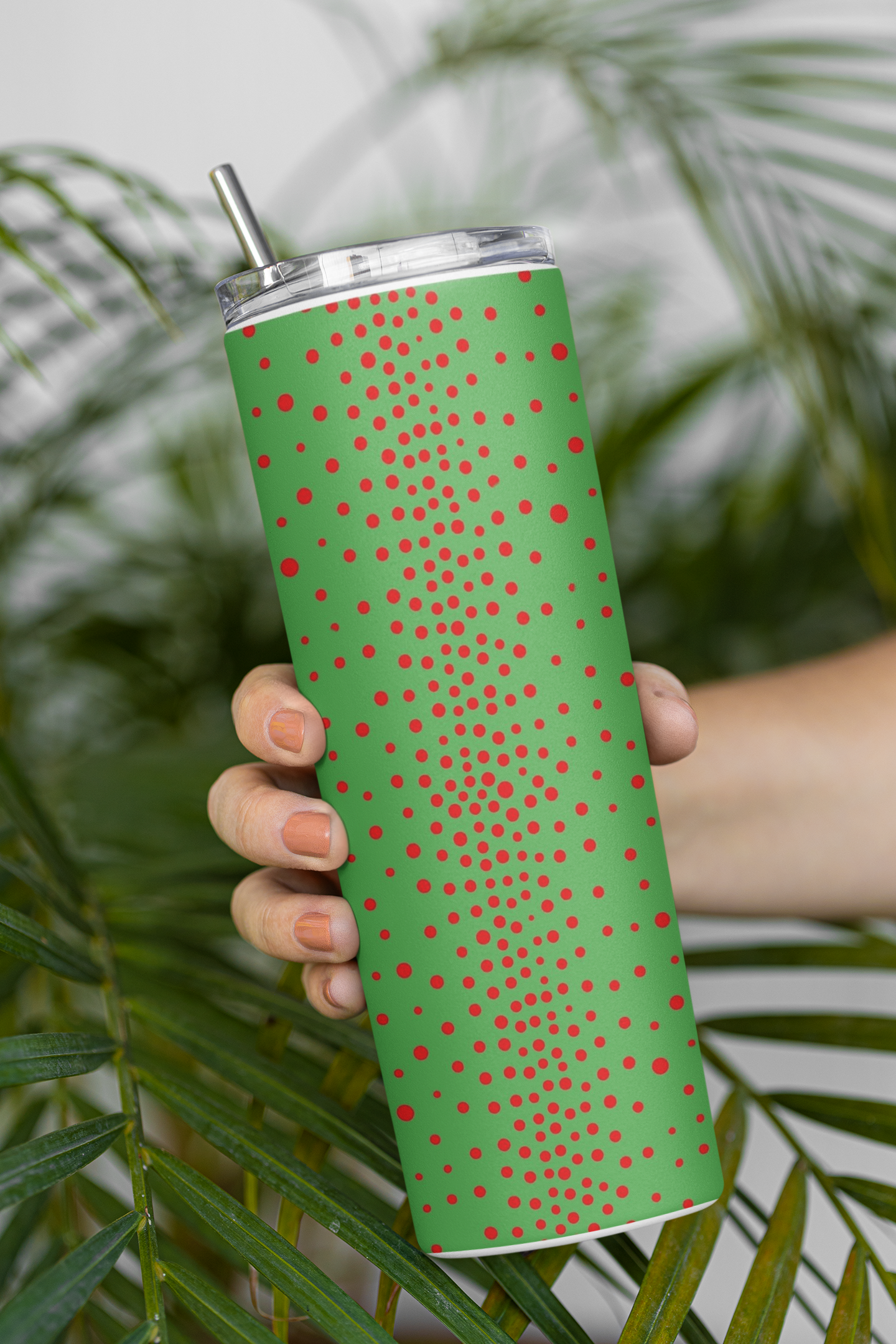 Dotted - Stainless Steel Tumbler Water Bottle 20 OZ(590ml) Coffee Tumbler
