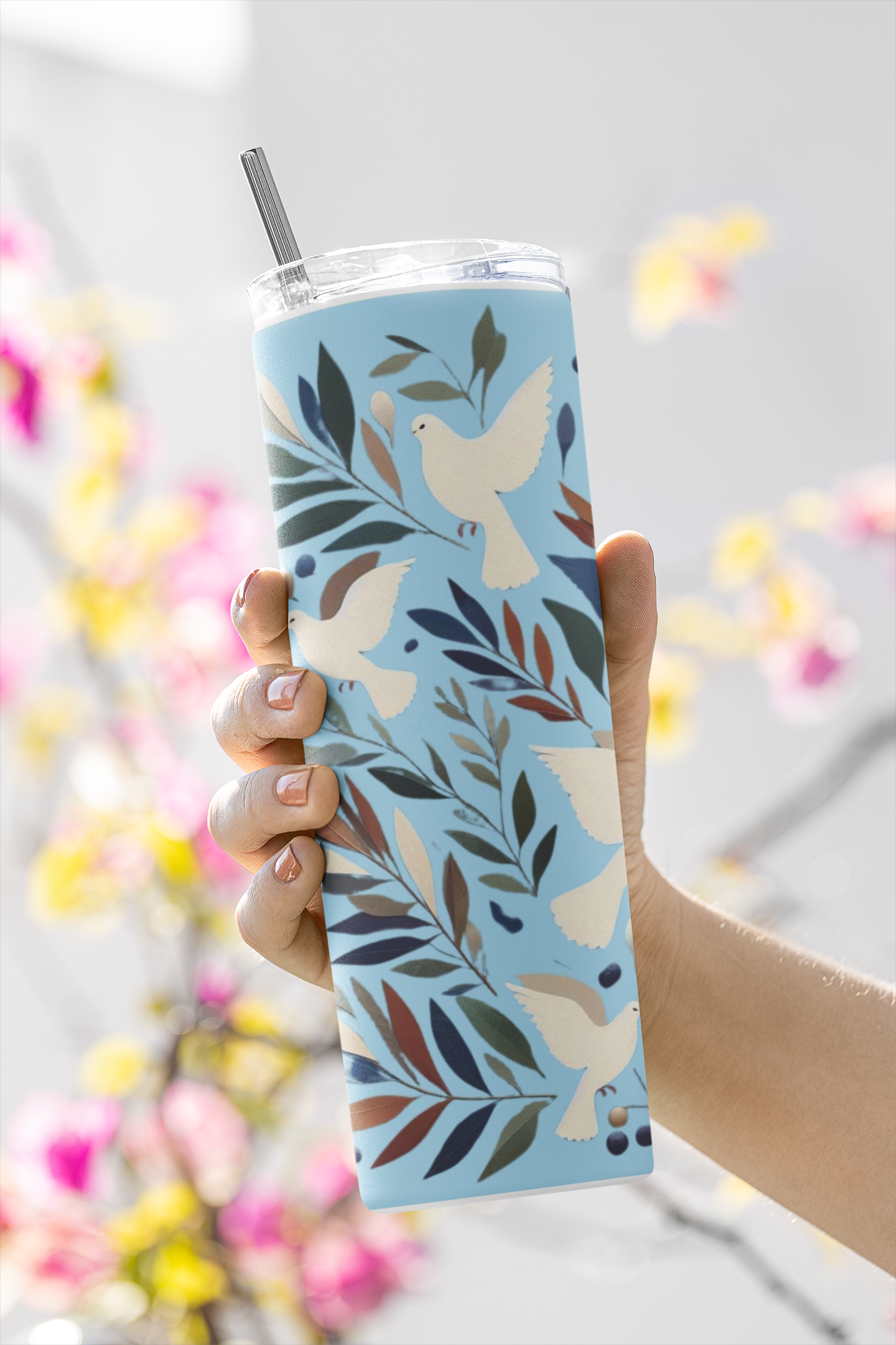 Ombre Bird - Stainless Steel Tumbler Water Bottle 20 OZ(590ml) Coffee Tumbler