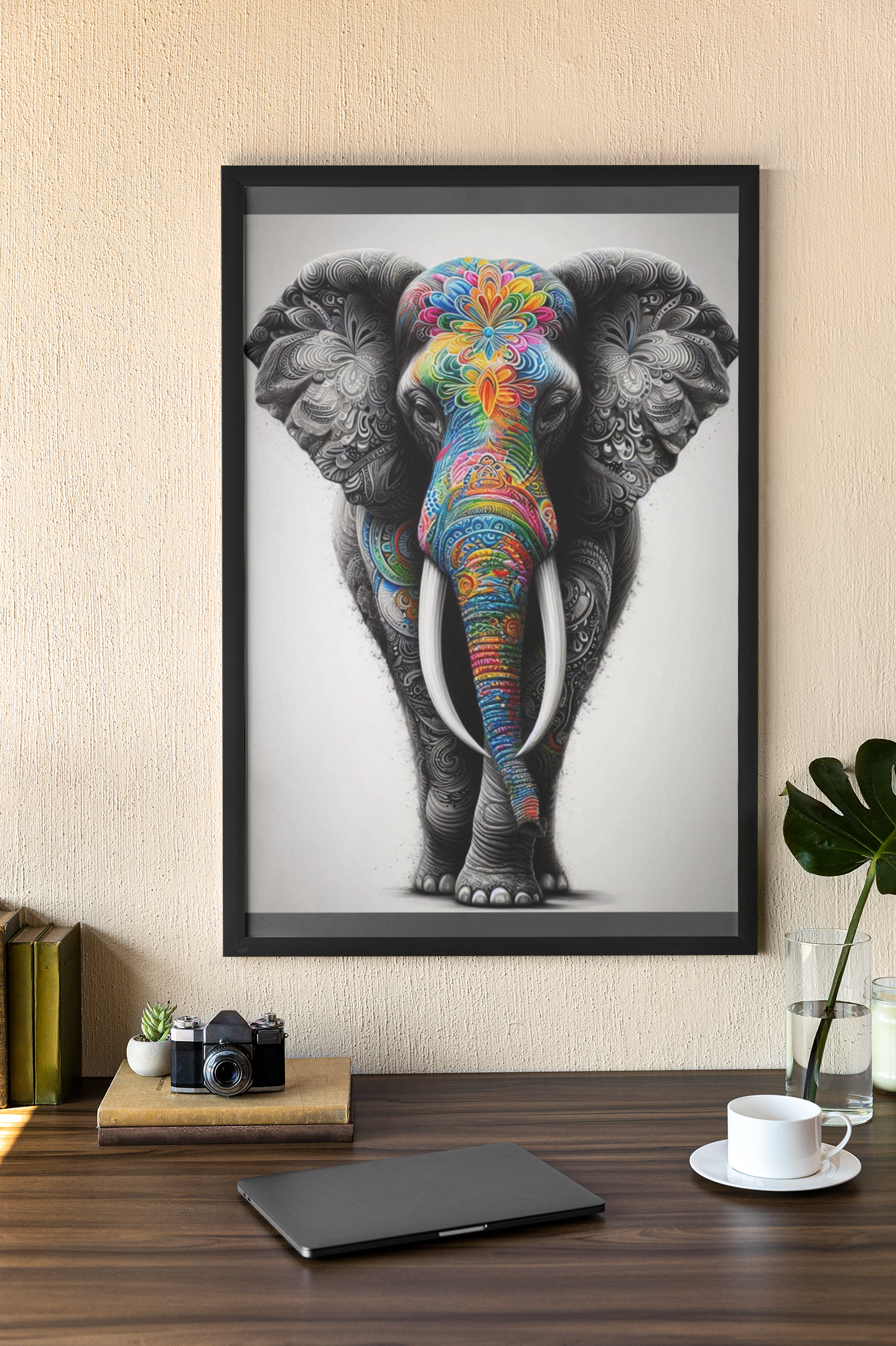 Elephant - Wall Art Hanging For Home Decor (18 x 24 inches)