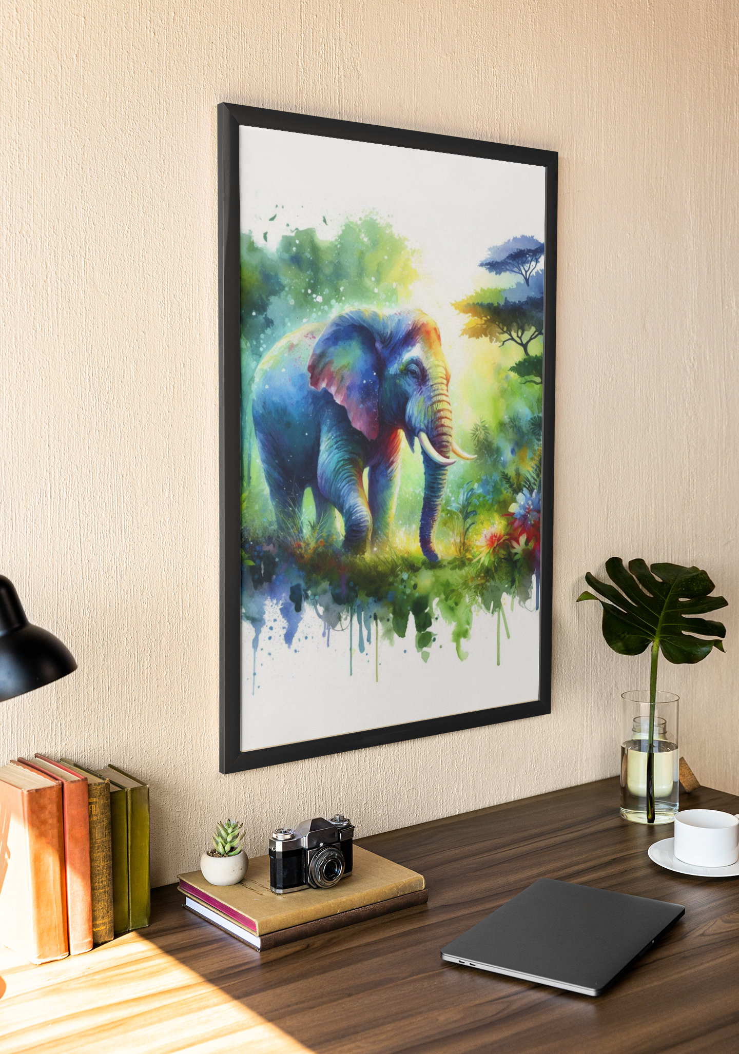 Elephant - Wall Art Hanging For Home Decor (18 x 24 inches)