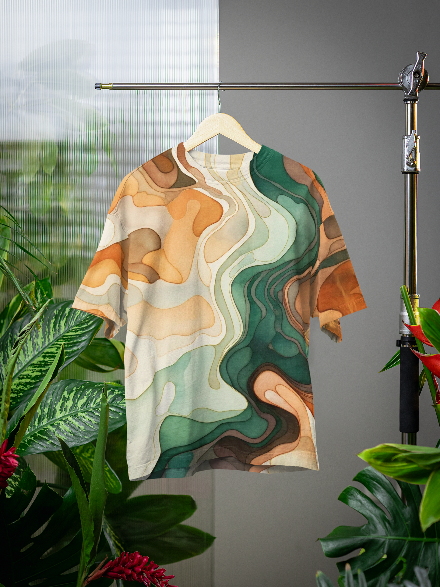 Abstract - All Over Print Oversized Tshirt For Men And Women Designer Unisex Tshirt