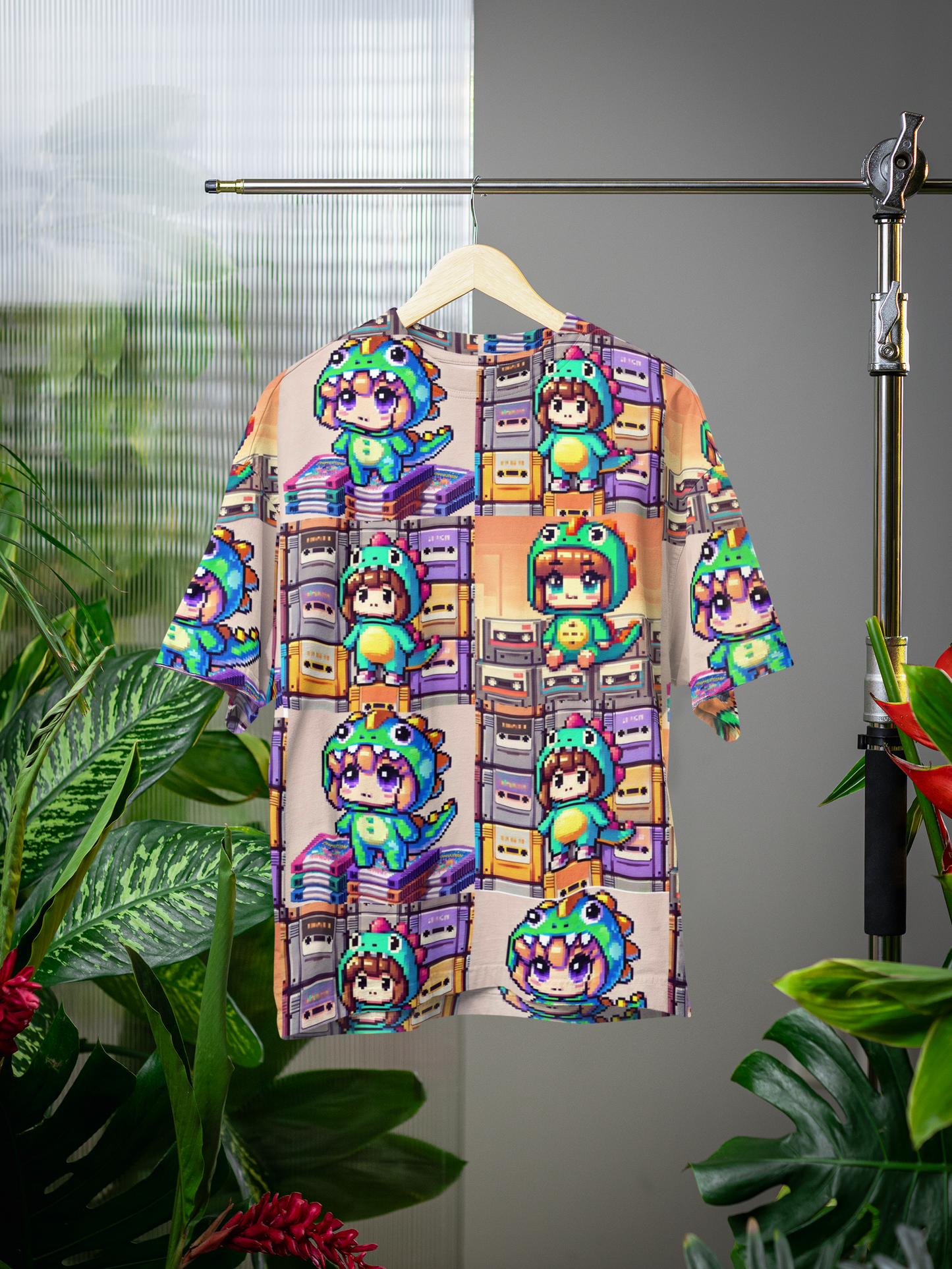 Pixel - All Over Print Oversized Tshirt For Men And Women Designer Unisex Tshirt