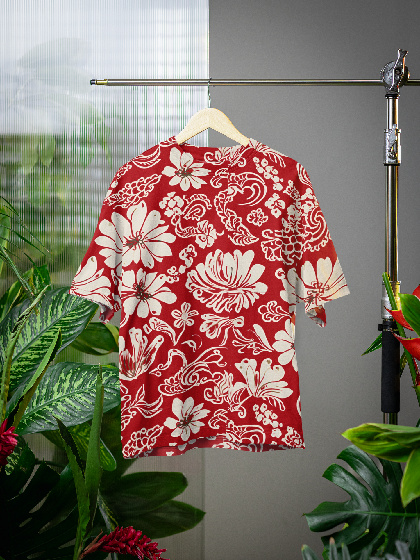 Monochrome Petals - All Over Print Oversized Tshirt For Men And Women Designer Unisex Tshirt