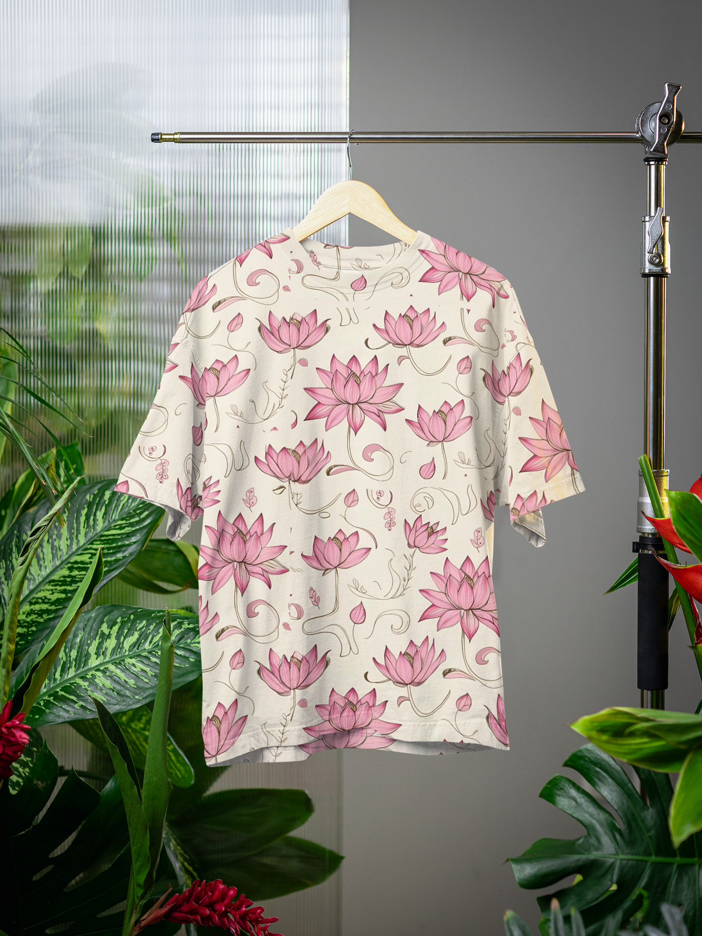 Pink Reverie - All Over Print Oversized Tshirt For Men And Women Designer Unisex Tshirt