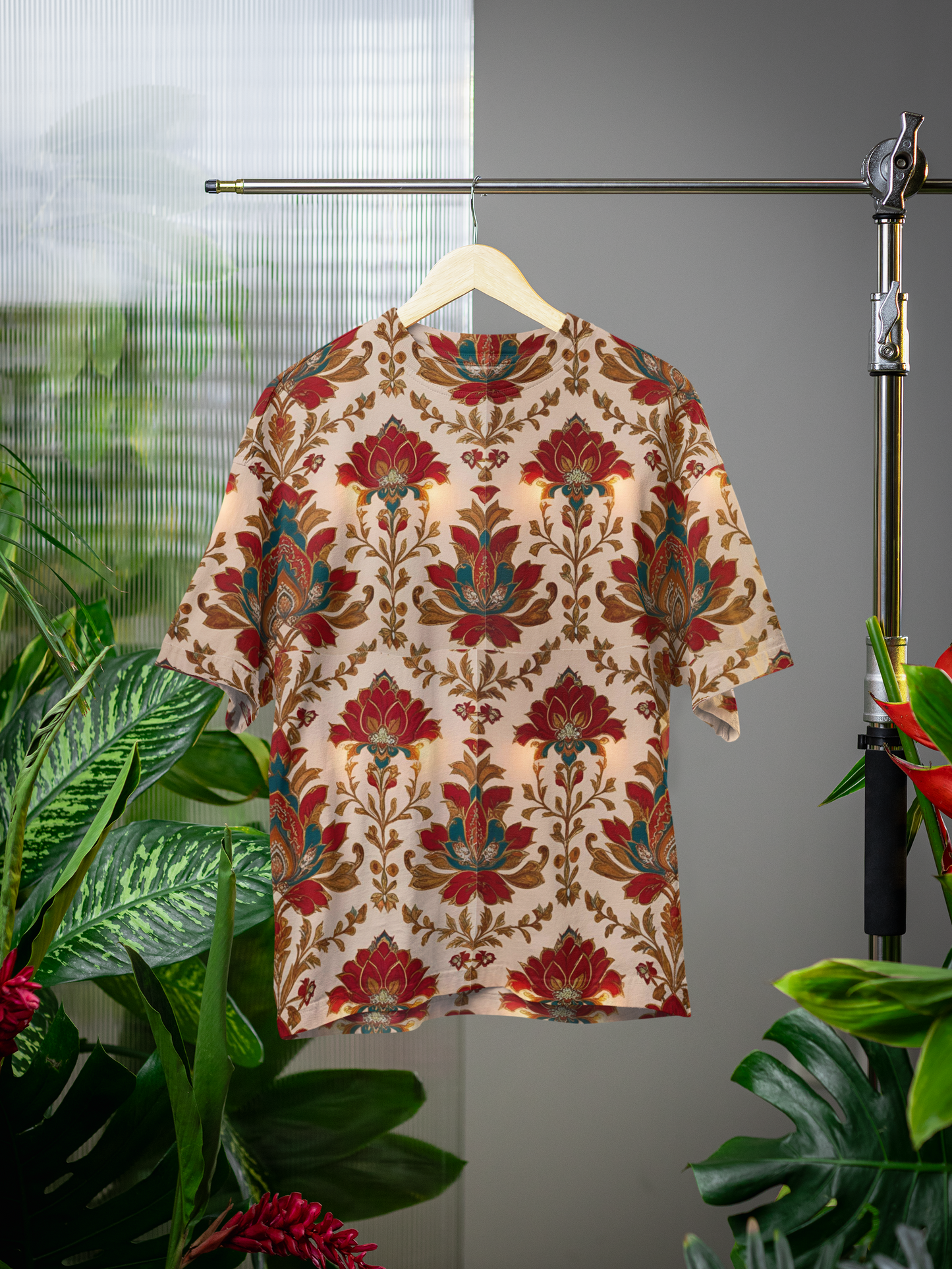 Truntum Blossoms - All Over Print Oversized Tshirt For Men And Women Designer Unisex Tshirt