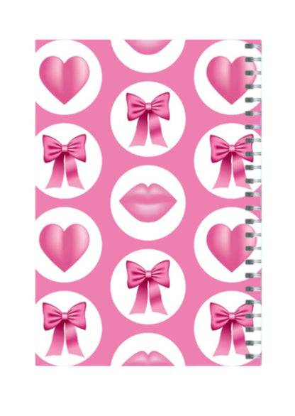 Coquette - Spiral Notepad A5 Unruled Notebook 120 Pages