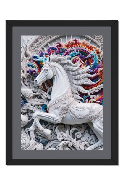 Quilled Horse - Wall Art Hanging For Home Decor (18 x 24 inches)