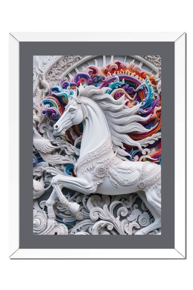 Quilled Horse - Wall Art Hanging For Home Decor (18 x 24 inches)