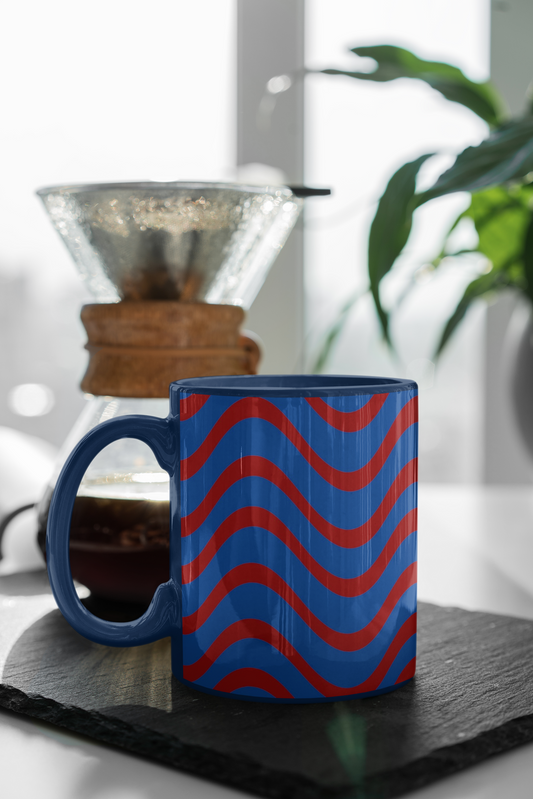 Waves - Ceramic Coffee Mug 11 ounce(330ml)