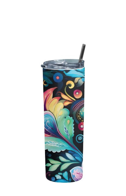 Paisley - Stainless Steel Tumbler Water Bottle 20 OZ(590ml) Coffee Tumbler