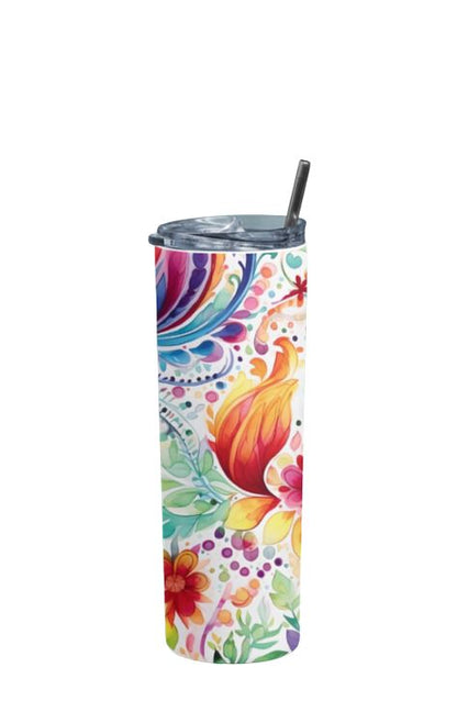 Paisley - Stainless Steel Tumbler Water Bottle 20 OZ(590ml) Coffee Tumbler