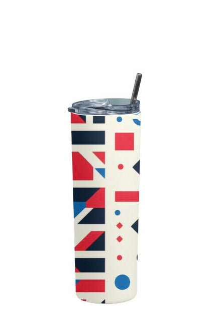 Geometric - Stainless Steel Tumbler Water Bottle 20 OZ(590ml) Coffee Tumbler