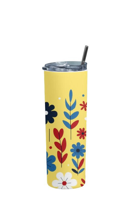 Flower - Stainless Steel Tumbler Water Bottle 20 OZ(590ml) Coffee Tumbler