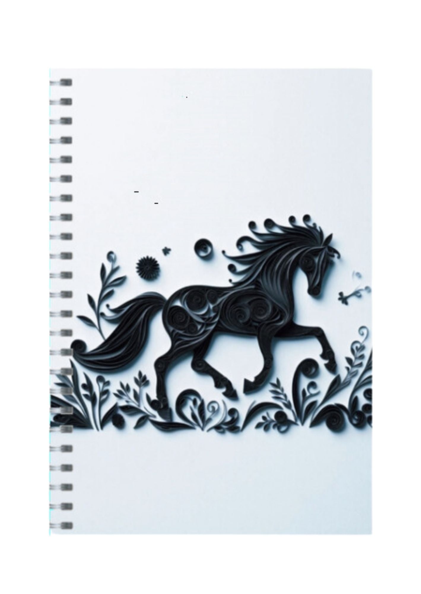 Horse - Spiral Notepad A5 Unruled Notebook 120 Pages