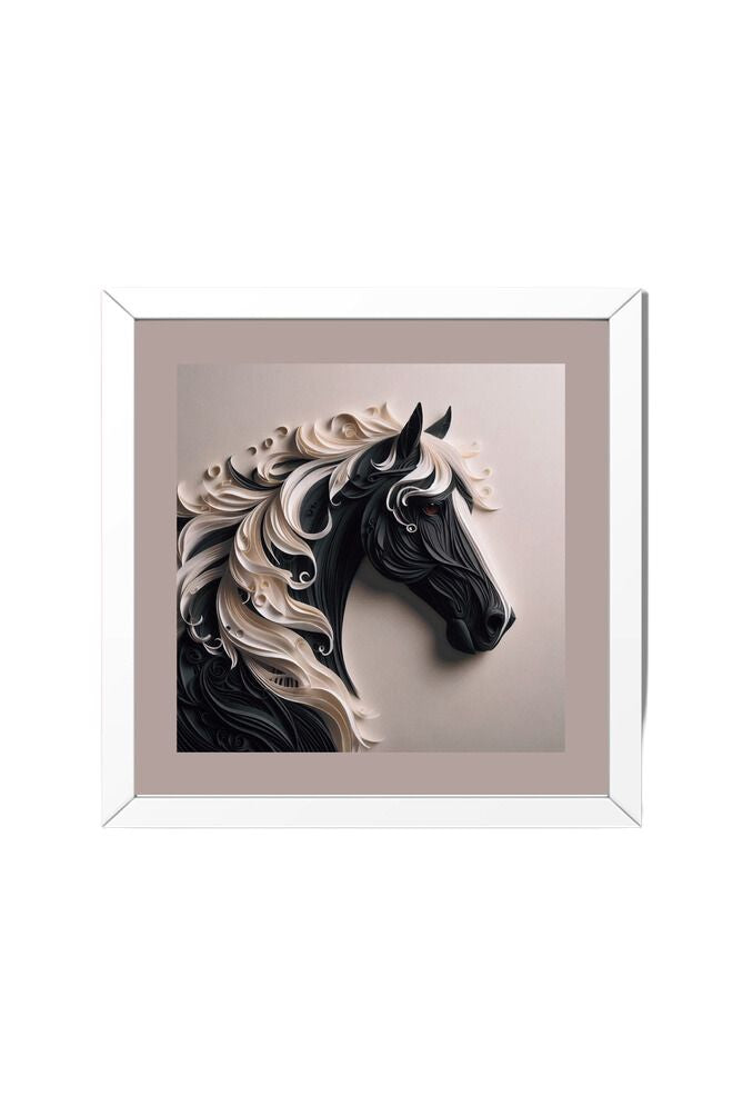 Quilled Horse - Wall Art Hanging For Home Decor ( 14 x 14 inches)