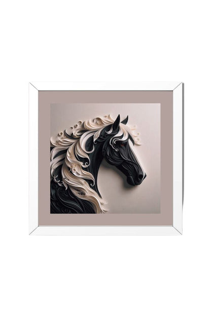 Quilled Horse - Wall Art Hanging For Home Decor ( 14 x 14 inches)