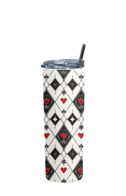 Designer Deck - Stainless Steel Tumbler Water Bottle 20 OZ(590ml) Coffee Tumbler