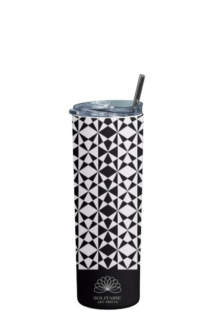 Geometric - Stainless Steel Tumbler Water Bottle 20 OZ(590ml) Coffee Tumbler