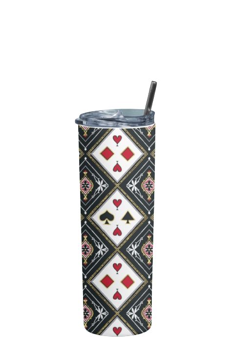Designer Deck - Stainless Steel Tumbler Water Bottle 20 OZ(590ml) Coffee Tumbler