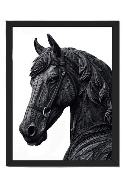 Quilled Horse - Wall Art Hanging For Home Decor (18 x 24 inches)