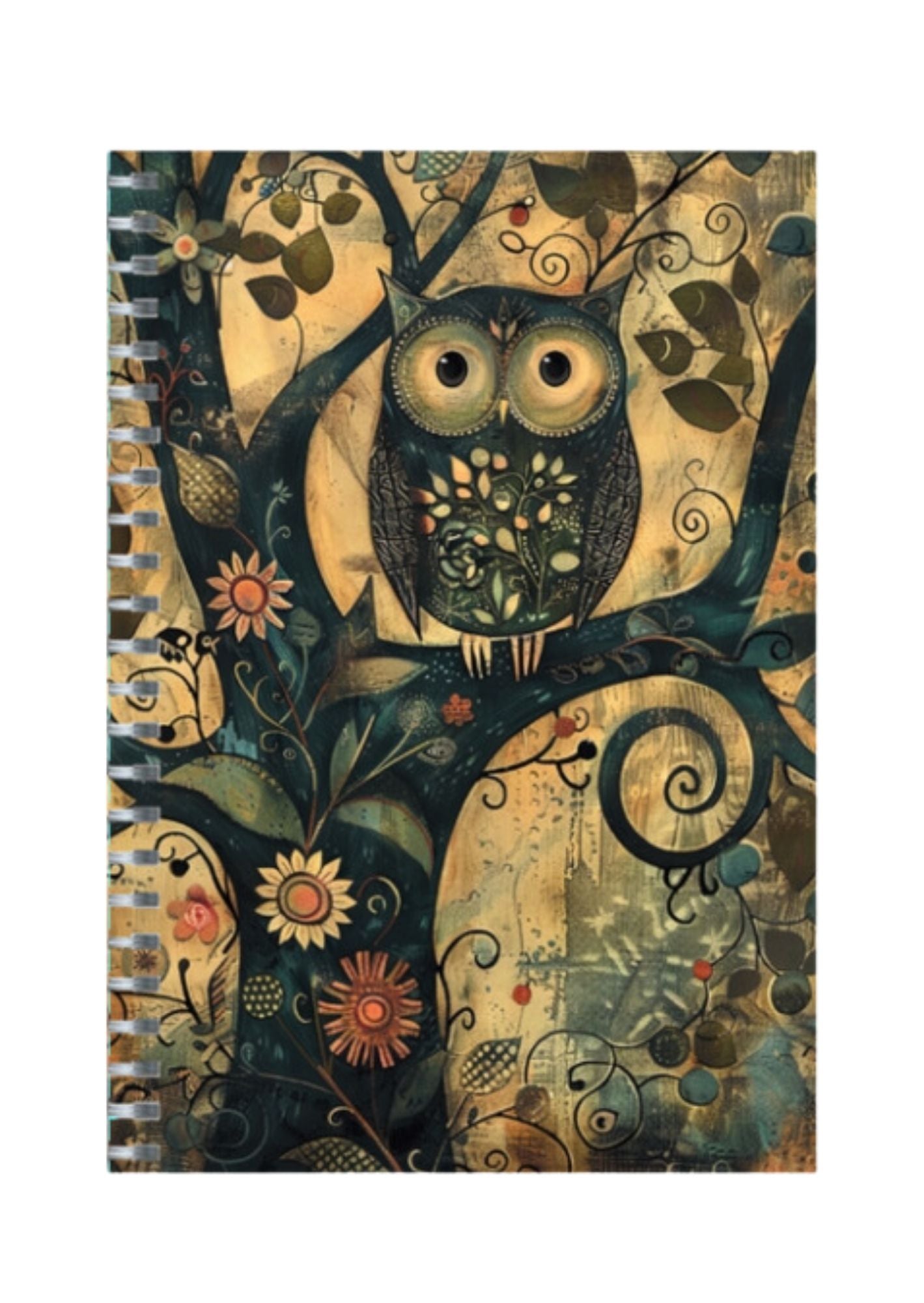 Quirky - Spiral Notepad A5 Unruled Notebook 120 Pages