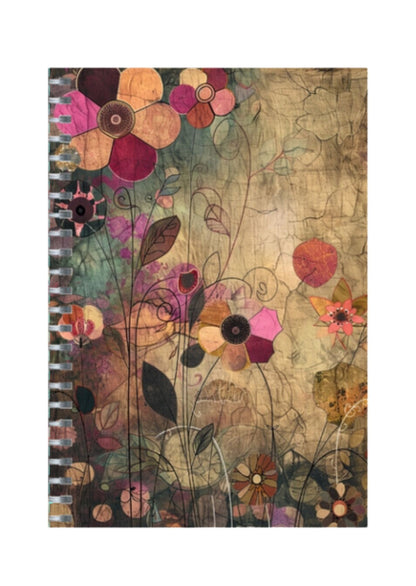 Quirky - Spiral Notepad A5 Unruled Notebook 120 Pages