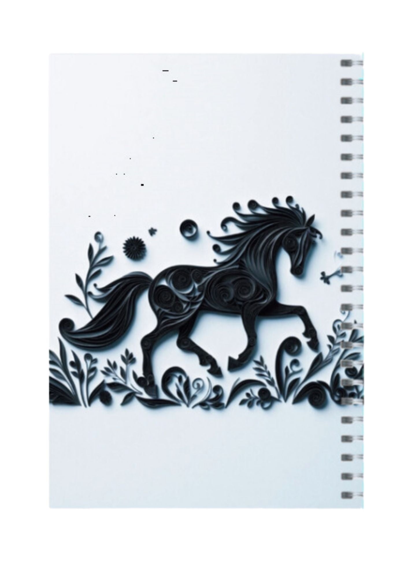 Horse - Spiral Notepad A5 Unruled Notebook 120 Pages