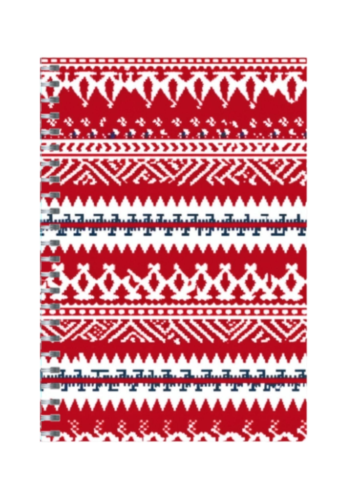 Knit - Spiral Notepad A5 Unruled Notebook 120 Pages